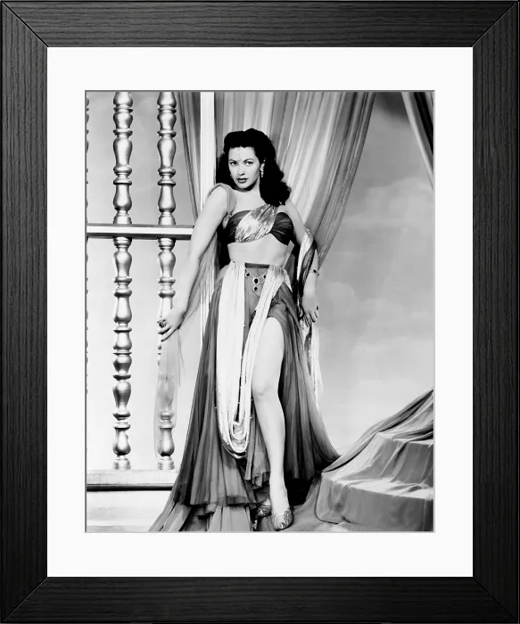 Framed Print : THE DESERT HAWK, Yvonne De Carlo, 1950