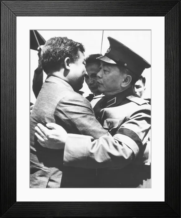 Framed Print : North Vietnamese Gen. Nguyen Giap and Cambodia's Prince Sihanouk at Ho Chi Minh's funeral. Hanoi, Sept. 6, 1969. (CSU_2015_9_745) Framed Print : North Vietnamese Gen. Nguyen Giap and Cambodia's Prince Sihanouk at Ho Chi Minh's funeral. Hanoi, Sept. 6, 1969. (CSU_2015_9_745)