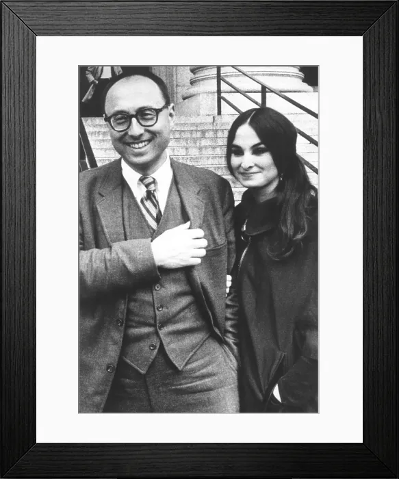 Framed Print : Magazine publisher Ralph Ginzburg and his wife, ca. May 1968