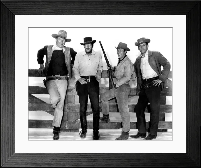 Framed Print : THE SONS OF KATIE ELDER, John Wayne, Dean Martin, Michael Anderson Jr. Earl Holliman, 1965 Framed Print : THE SONS OF KATIE ELDER, John Wayne, Dean Martin, Michael Anderson Jr. Earl Holliman, 1965