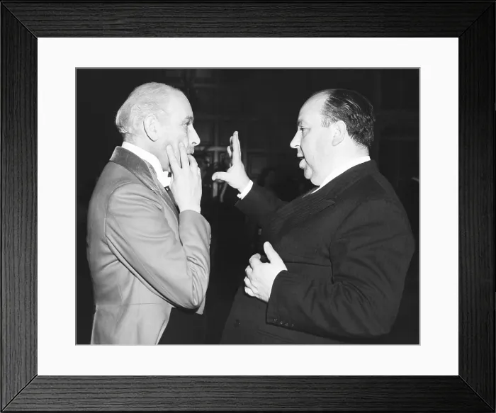 Framed Print : Actor Sir Cedric Hardwick and director Alfred Hitchcock on the set SUSPICION, 1941. (CSU_2015_9_853) Framed Print : Actor Sir Cedric Hardwick and director Alfred Hitchcock on the set SUSPICION, 1941. (CSU_2015_9_853)