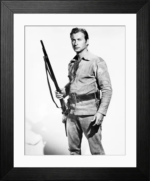 Framed Print : THE DEERSLAYER, Lex Barker, 1957, 20th Century-Fox Film Corporation, TM & Copyright / courtesy Everett Collection