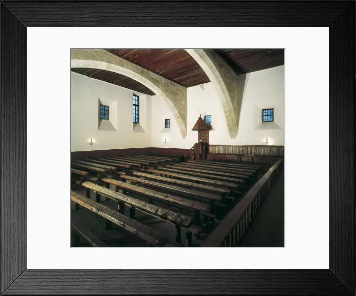Framed Print : SPAIN. CASTILE AND LEON. Salamanca. University of Salamanca. Fray Luis de Leon's Chair. Architecture. AISA / Everett Collection**US SALES ONLY**
