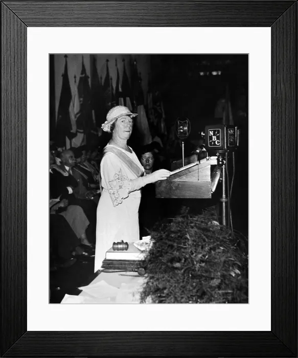 Framed Print : Mrs. Russell William Magna, President General of the Daughters of the American Revolution. April 19, 1933. (CSU_ALPHA_1598) CSU Archives / Everett Collection