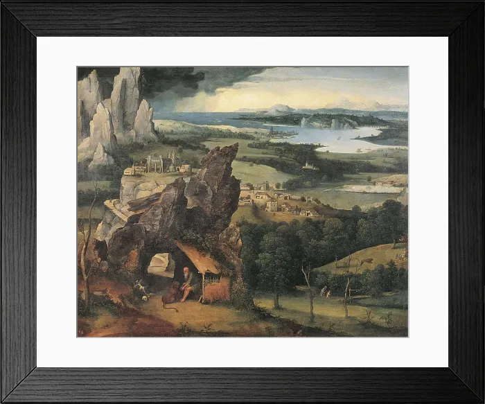 Framed Print : Patinir, Joachim (1480-1524). Landscape with St. 1519s. Flemish art. Oil on canvas. SPAIN. Madrid. Prado Museum. AISA / Everett Collection**US SALES ONLY** Framed Print : Patinir, Joachim (1480-1524). Landscape with St. 1519s. Flemish art. Oil on canvas. SPAIN. Madrid. Prado Museum. AISA / Everett Collection**US SALES ONLY**