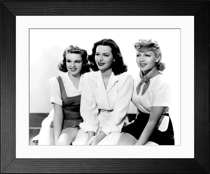 Framed Print : ZIEGFELD GIRL, from left, Judy Garland, Hedy Lamarr, Lana Turner, 1941