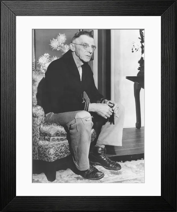 Framed Print : Gen. Joseph Stillwell on leave from his World War II Asian Command, in China, Burma, and India. May 8, 1943