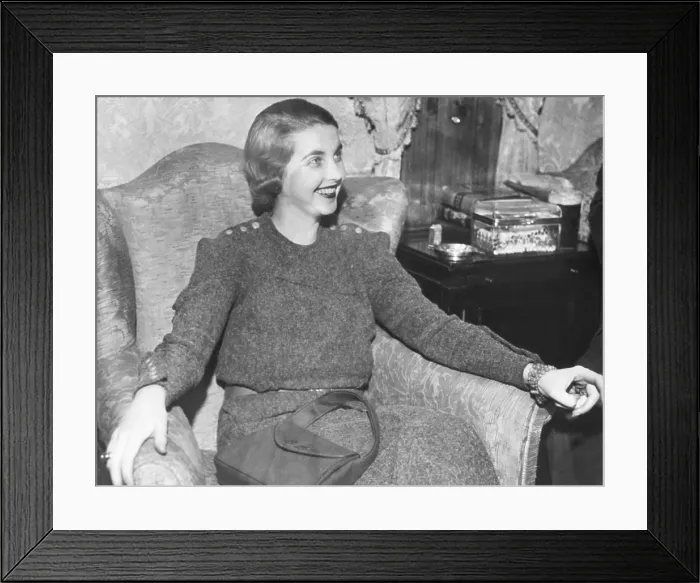 Framed Print : Barbara Hutton recently married Georgian Prince Alexis Mdivani Framed Print : Barbara Hutton recently married Georgian Prince Alexis Mdivani
