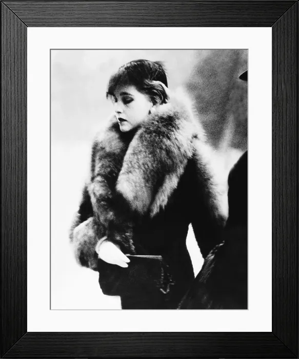 Framed Print : Barbara Hutton, Countess Von Haugwitz-Reventlow, a month after birth of her son, Lance Reventlow. Hyde Park, London, April 8, 1936. (CSU_2015_7_408)