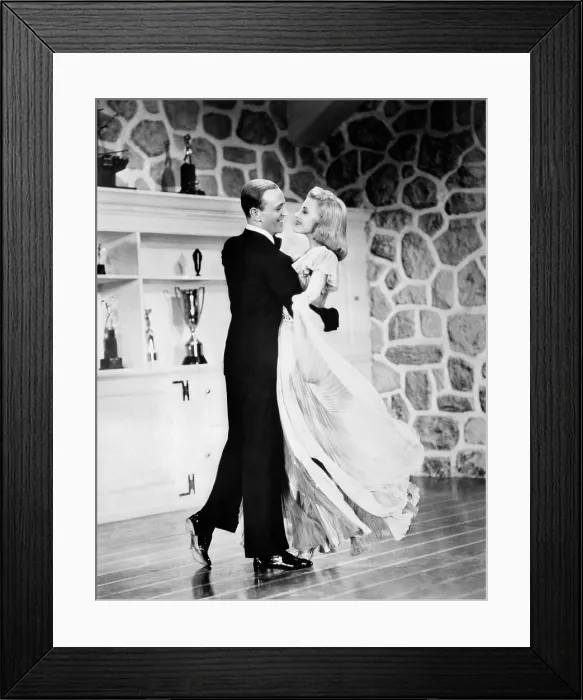 Framed Print : CAREFREE, from left: Fred Astaire, Ginger Rogers, 1938