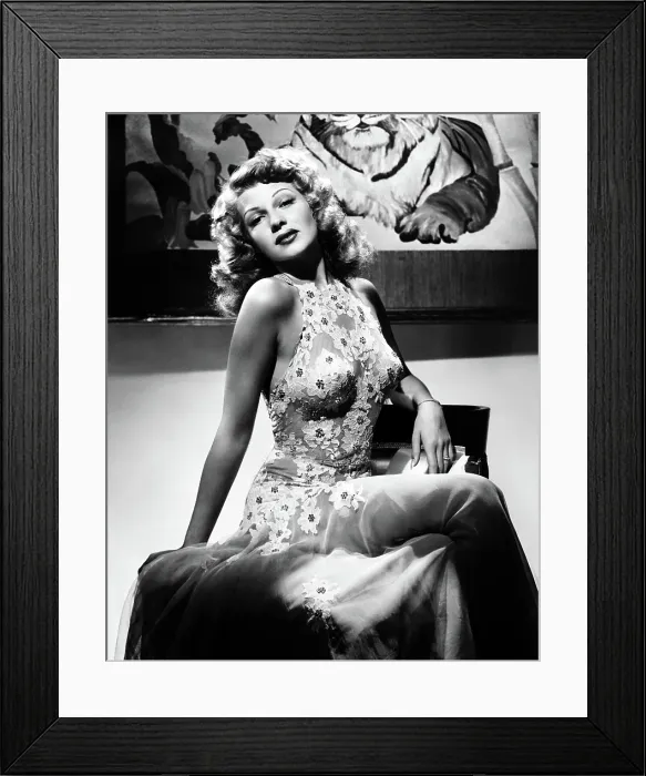 Framed Print : YOU WERE NEVER LOVELIER, Rita Hayworth, dress by Irene, portrait by George Hurrell, 1942