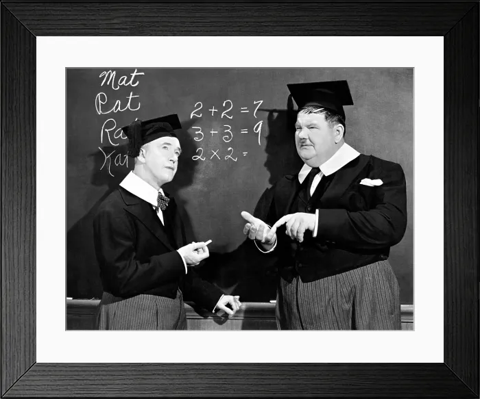 Framed Print : A CHUMP AT OXFORD, from left: Stan Laurel, Oliver Hardy, 1940 Framed Print : A CHUMP AT OXFORD, from left: Stan Laurel, Oliver Hardy, 1940