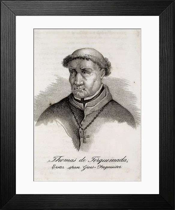 Framed Print : TORQUEMADA, Fray Toms de (1420-1498). Litography. AISA / Everett Collection**US SALES ONLY** Framed Print : TORQUEMADA, Fray Toms de (1420-1498). Litography. AISA / Everett Collection**US SALES ONLY**