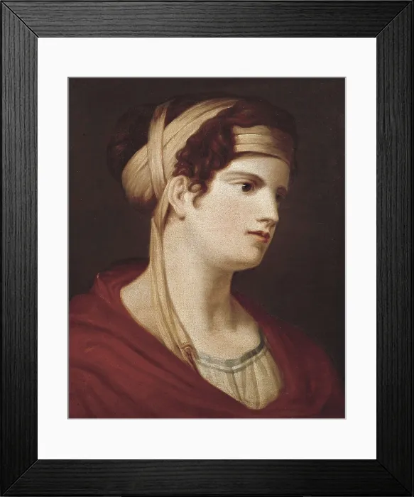 Framed Print : LAMPI, Giovanni Battista (1751-1830). Countess Therese Brunswick. beg. 19th c. Countess who inspired Ludwig van Beethoven for his 'Moonlight' sonata, Op. 27 n2