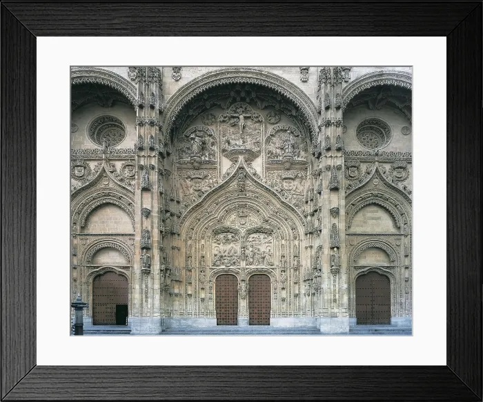 Framed Print : CHURRIGUERA, Alberto (1676-1740); GIL DE HONTAON, Rodrigo (1500-1577); JUAN de ALAVA ( -1537); GIL DE HONTAON, Juan (1480-1526). New Cathedral of the Virgin of the Assumption