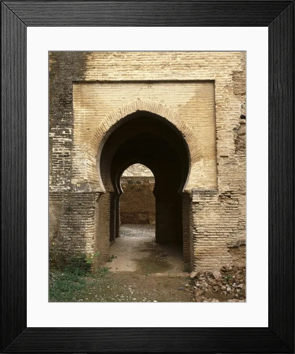 Framed Print : Alhambra. SPAIN. Granada. Alhambra. Gate of the Justice Tower, at the south wall. Architecture. AISA / Everett Collection**US SALES ONLY** Framed Print : Alhambra. SPAIN. Granada. Alhambra. Gate of the Justice Tower, at the south wall. Architecture. AISA / Everett Collection**US SALES ONLY**