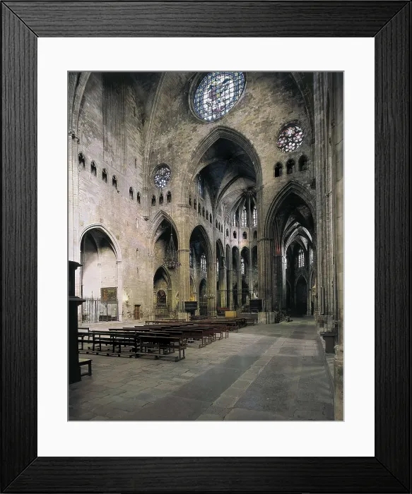 Framed Print : Cathedral of Girona. s.XIV-s.XV. SPAIN. Gerona. Cathedral. Central nave, head and ambulatory. Gothic art. Architecture. AISA / Everett Collection**US SALES ONLY** Framed Print : Cathedral of Girona. s.XIV-s.XV. SPAIN. Gerona. Cathedral. Central nave, head and ambulatory. Gothic art. Architecture. AISA / Everett Collection**US SALES ONLY**