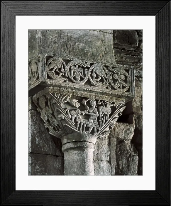 Framed Print : Sacrifice of Abraham. 7th c. SPAIN. Campillo. Church of Sand Pedro de la Nave. Visigothic art. Relief on rock. AISA / Everett Collection**US SALES ONLY** Framed Print : Sacrifice of Abraham. 7th c. SPAIN. Campillo. Church of Sand Pedro de la Nave. Visigothic art. Relief on rock. AISA / Everett Collection**US SALES ONLY**
