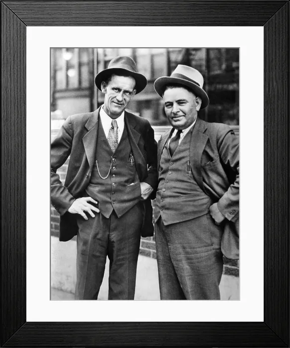 Framed Print : Leaders of the War Veterans Bonus Army. A.F. Taylor (left) is the Commander-in-Chief, and W.C. Cox is his assistant. May 28, 1932. (CSU_ALPHA_1757) CSU Archives / Everett Collection