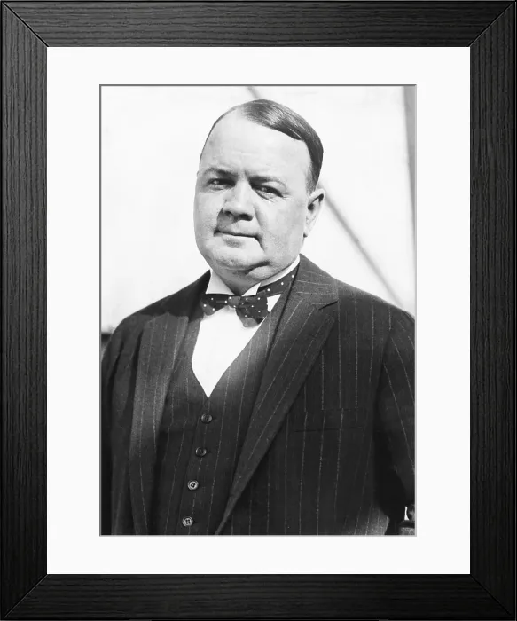 Framed Print : Arthur Hopkins, Broadway theater director and producer in 1924