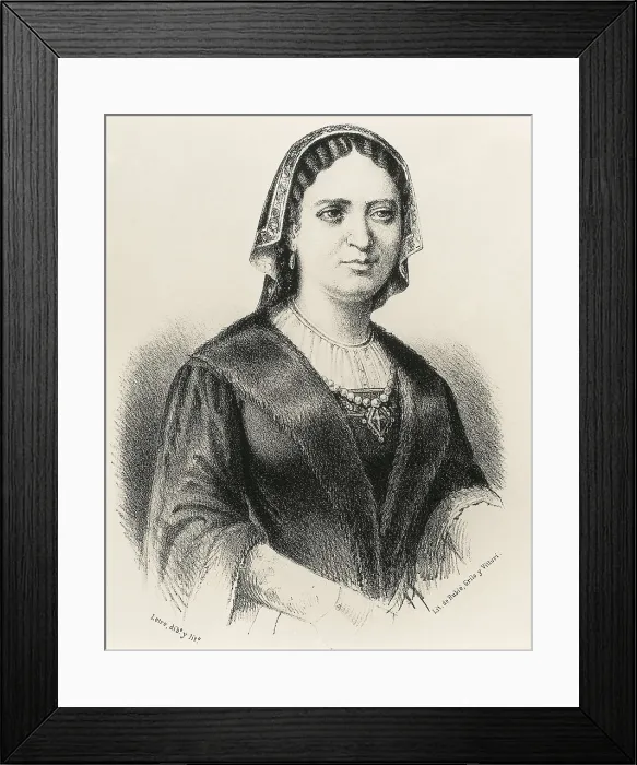 Framed Print : Juana, called 'La Beltraneja' (1462-1530). Litography. SPAIN. Madrid. Municipal Museum. AISA / Everett Collection**US SALES ONLY**