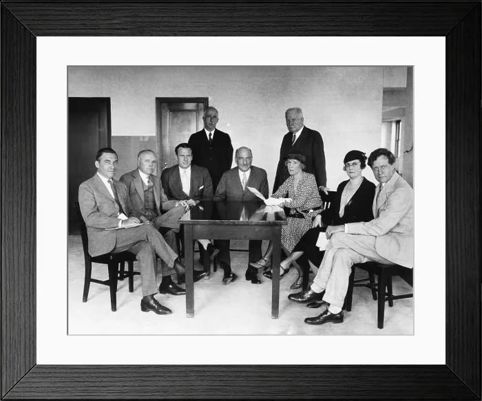 Framed Print : Leaders of Anti-Prohibition Organizations met in the Empire State Building in NYC, June 6, 1932 Framed Print : Leaders of Anti-Prohibition Organizations met in the Empire State Building in NYC, June 6, 1932
