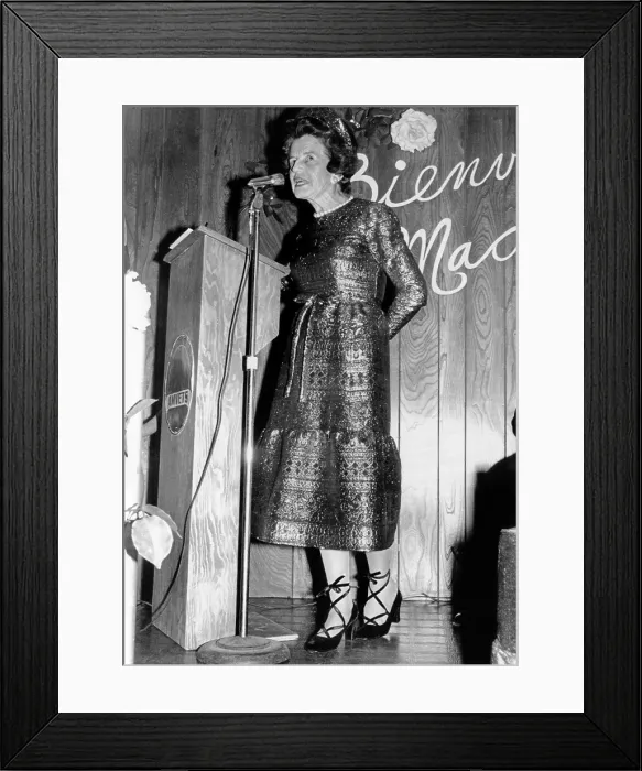 Framed Print : Rose Fitzgerald Kennedy at 80 years old, still kept up with fashion