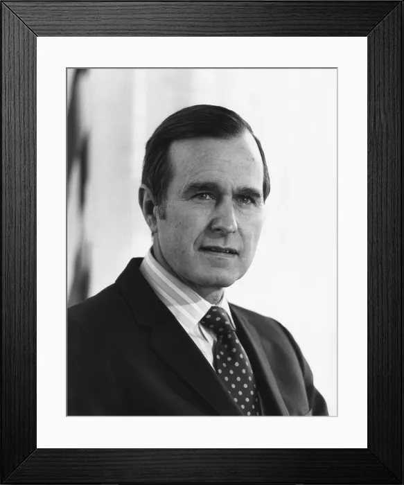 Framed Print : George H.W. Bush, U.S. Ambassador to the United Nations. He held the position from March 1971 to Jan. 1973, during the U.S Framed Print : George H.W. Bush, U.S. Ambassador to the United Nations. He held the position from March 1971 to Jan. 1973, during the U.S