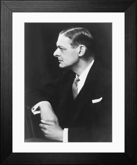 Framed Print : T. S. Eliot, American born British poet, critic and dramatist. Photo by Elliott & Fry, ca. 1925. - (CSU_2015_5_60)