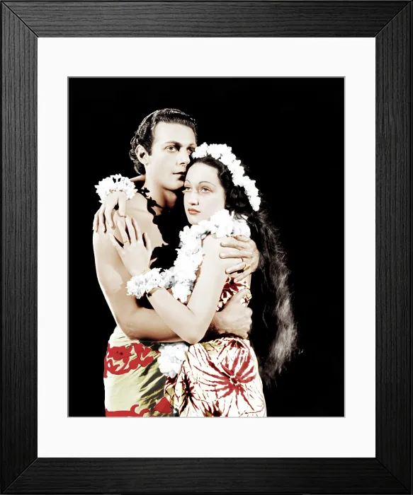Framed Print : THE HURRICANE, from left: Jon Hall, Dorothy Lamour, 1937