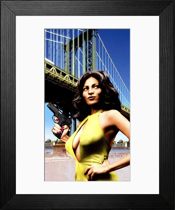 Framed Print : FOXY BROWN, Pam Grier, 1974
