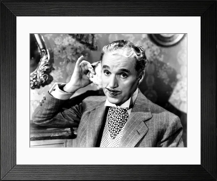 Framed Print : MONSIEUR VERDOUX, Charlie Chaplin, 1947 Framed Print : MONSIEUR VERDOUX, Charlie Chaplin, 1947