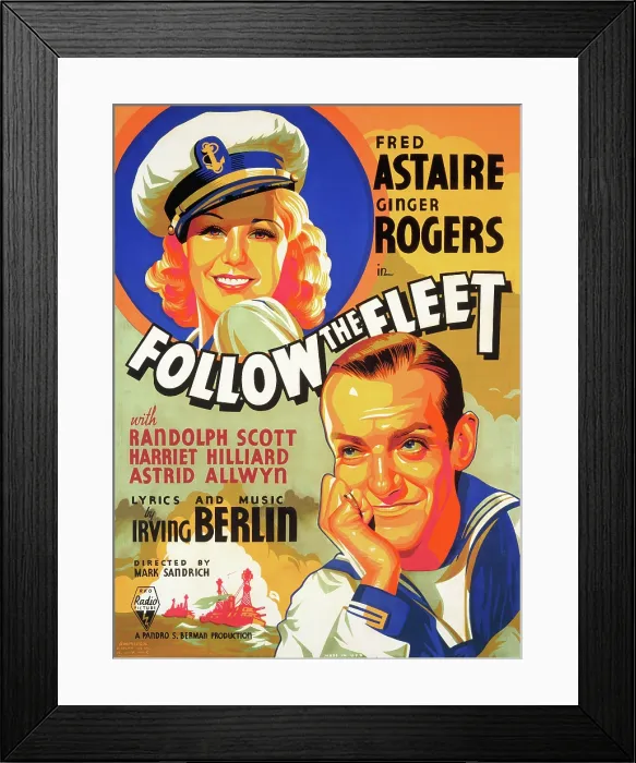 Framed Print : FOLLOW THE FLEET, Ginger Rogers, Fred Astaire, 1936