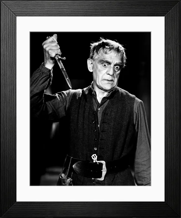 Framed Print : THE STRANGE DOOR, Boris Karloff, 1951