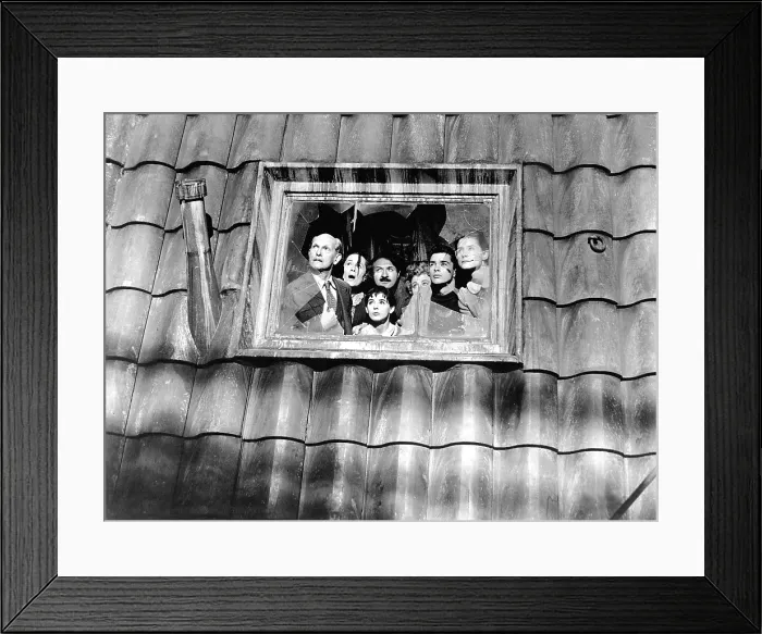 Framed Print : THE DIARY OF ANNE FRANK, Joseph Schildkraut, Gusti Huber, Millie Perkins, Lou Jacobi, Shelley Winters, Richard Beymer, Diane Baker, 1959