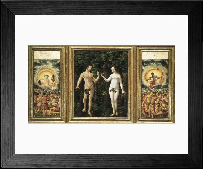 Framed Print : ALTDORFER, Altbrecht (1480-1538). The Fall of Man. ca. 1535 Framed Print : ALTDORFER, Altbrecht (1480-1538). The Fall of Man. ca. 1535