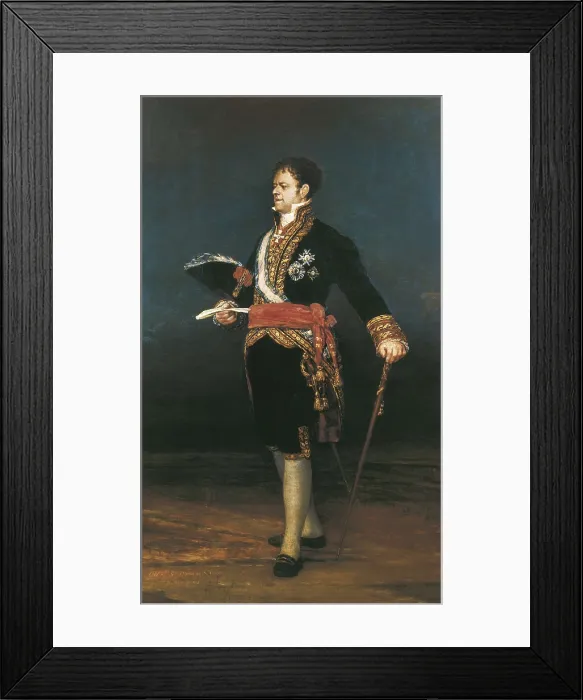 Framed Print : GOYA Y LUCIENTES, Francisco de (1746-1828). The Duke of San Carlos. 1815. Oil on canvas. SPAIN. Zaragoza. Museum of Fine Arts of Zaragoza. AISA / Everett Collection**US SALES ONLY**