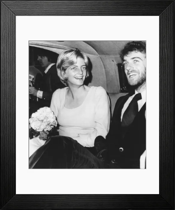 Framed Print : Arabella Churchill, granddaughter of Sir Winston Churchill, married Scottish James Barton. August 10, 1972. (CSU_2015_9_1173)