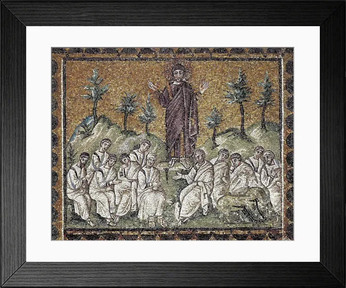 Framed Print : Jesus on the Mount of Olives. 6th c. ITALY. Ravenna. San Apollinare Nuovo. Early Byzantine art. Mosaic. AISA / Everett Collection**US SALES ONLY** Framed Print : Jesus on the Mount of Olives. 6th c. ITALY. Ravenna. San Apollinare Nuovo. Early Byzantine art. Mosaic. AISA / Everett Collection**US SALES ONLY**