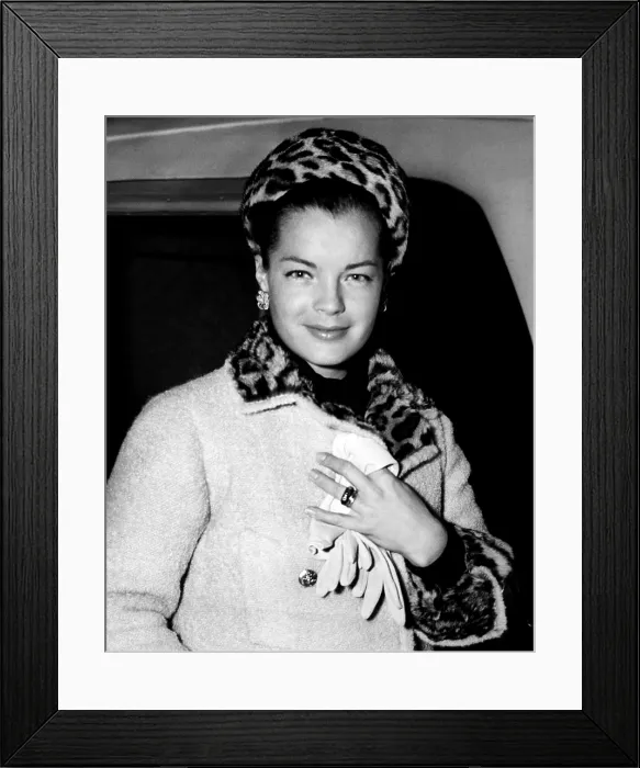 Framed Print : Romy Schneider, 1967