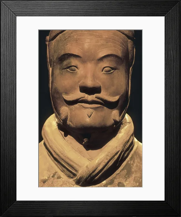 Framed Print : Warriors of Xi'an. 221 -206 BC; Terracotta Army. 221-206 BC. Chinese art. Qin period. Terra-cotta. CHINA. Lintong. Lishan. Mausoleum of Qin Shi Huangdi