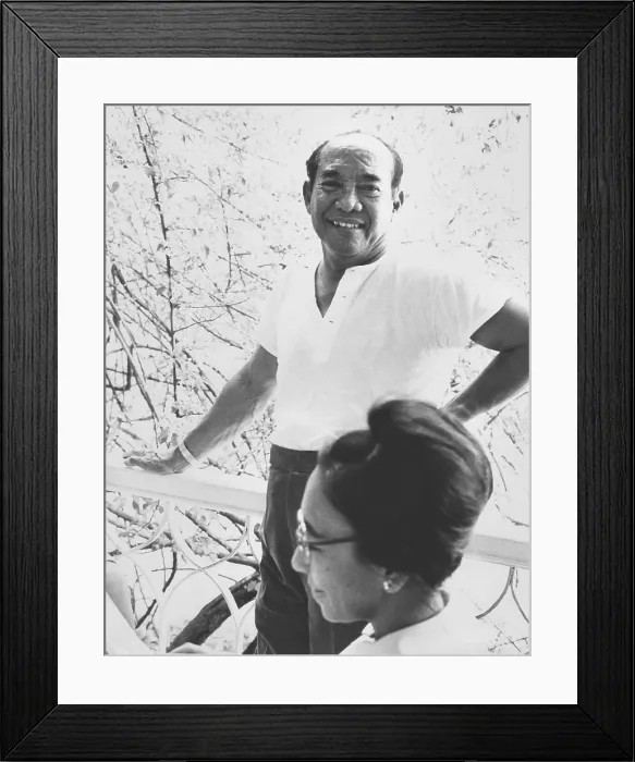 Framed Print : Indonesian President Sukarno at the Presidential Palace on New Year's Day 1967