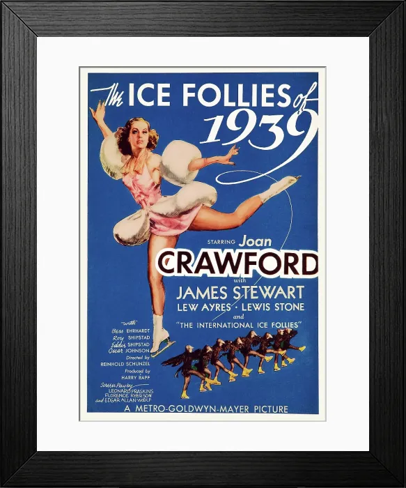 Framed Print : THE ICE FOLLIES OF 1939, Joan Crawford, 1939 Framed Print : THE ICE FOLLIES OF 1939, Joan Crawford, 1939