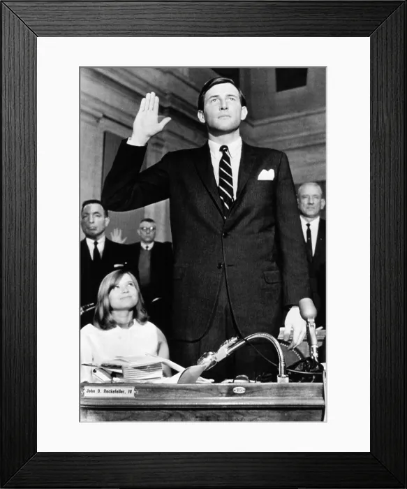 Framed Print : John D. Rockefeller IV is sworn in as a member of the West Virginia House of Delegates. Jan. 11, 1967 Framed Print : John D. Rockefeller IV is sworn in as a member of the West Virginia House of Delegates. Jan. 11, 1967
