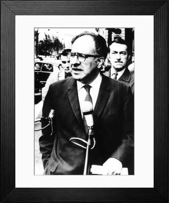 Framed Print : Philip Habib, American career diplomat, May 4, 1970. He was head of the U.S. delegation to the Paris Peace Talks from 1968 to 1971
