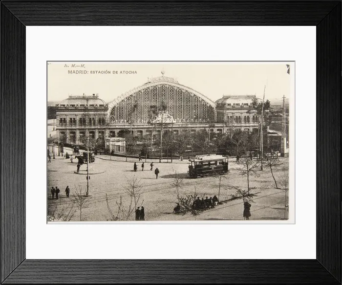 Framed Print : SPAIN. Madrid. Spain (1900). Madrid. Atocha Station. AISA / Everett Collection**US SALES ONLY**