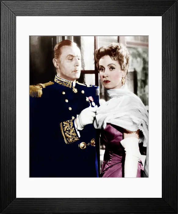 Framed Print : MADAME DE... (aka THE EARRINGS OF MADAME DE...), from left: Charles Boyer, Danielle Darrieux, 1953 Framed Print : MADAME DE... (aka THE EARRINGS OF MADAME DE...), from left: Charles Boyer, Danielle Darrieux, 1953