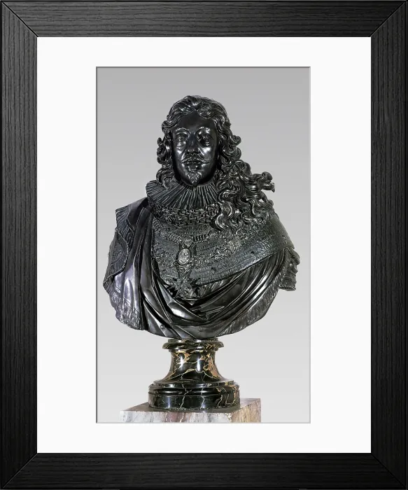Framed Print : Varin, Jean (1604-1672). Bust of Louis XIII. ca. 1640. Sculpture on bronze. FRANCE. Paris. Louvre Museum. AISA / Everett Collection**US SALES ONLY**