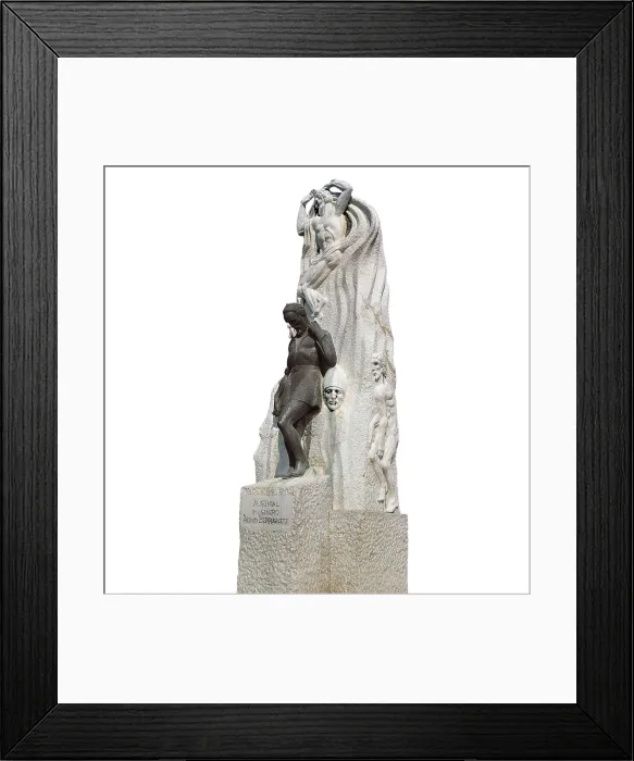 Framed Print : MACHO ROGADO, Victorino (1887-1966). Monument to Alonso Berruguete. Sculpture. AISA / Everett Collection**US SALES ONLY**