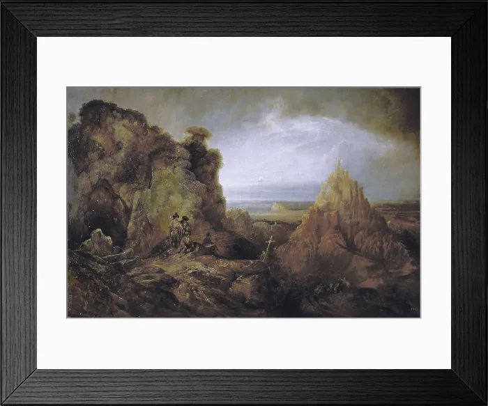 Framed Print : PEREZ VILLAAMIL, Jenaro (1807-1854). Gaucn Castle in Mlaga. s.XIX. Romanticism. Oil on canvas. SPAIN. Granada. Museums of Fine Arts of Granada Framed Print : PEREZ VILLAAMIL, Jenaro (1807-1854). Gaucn Castle in Mlaga. s.XIX. Romanticism. Oil on canvas. SPAIN. Granada. Museums of Fine Arts of Granada